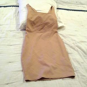 Nude Fitted Dress